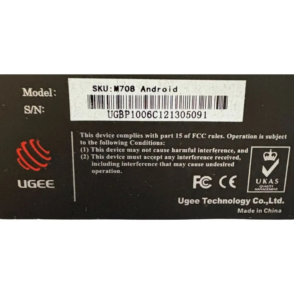 UGEE M780 Graphics Tablet with Extra Accessories - Open Box Never Used